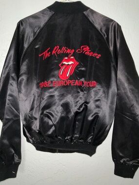 ROLLING STONES 1982 European Tour Satin Jacket